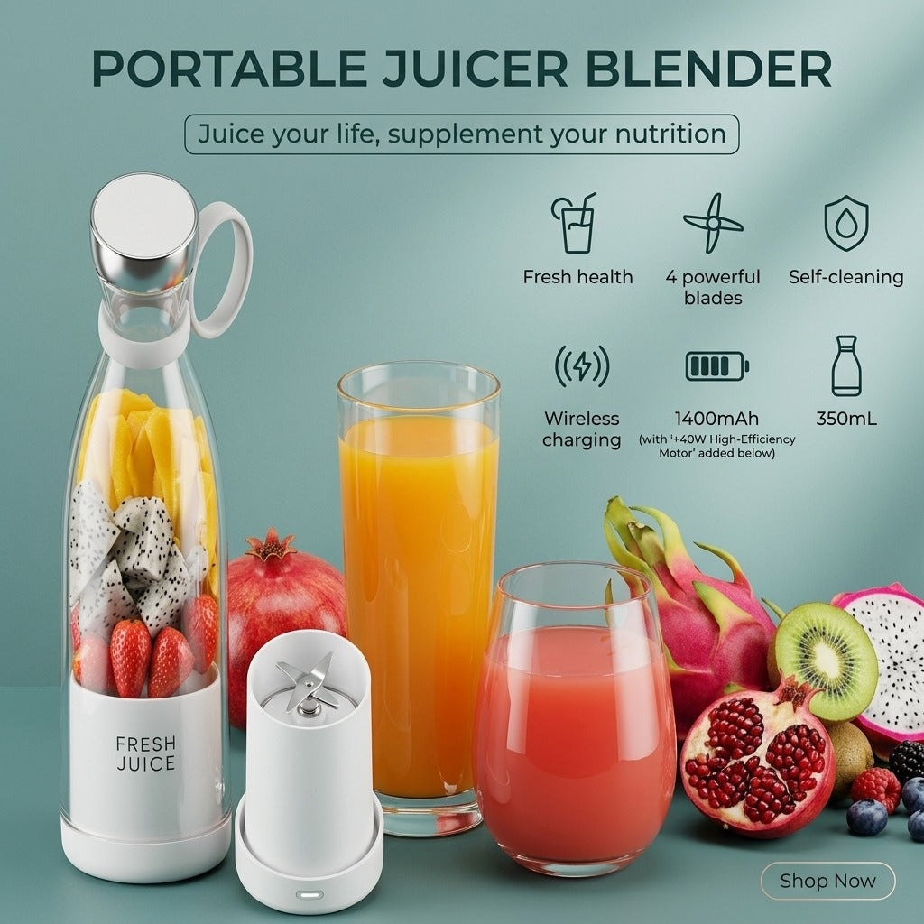 PORTABLE BLENDER JUICER BOTTLE